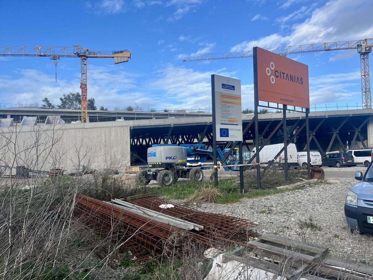 El colegio de Nuevo Roces, en obras.