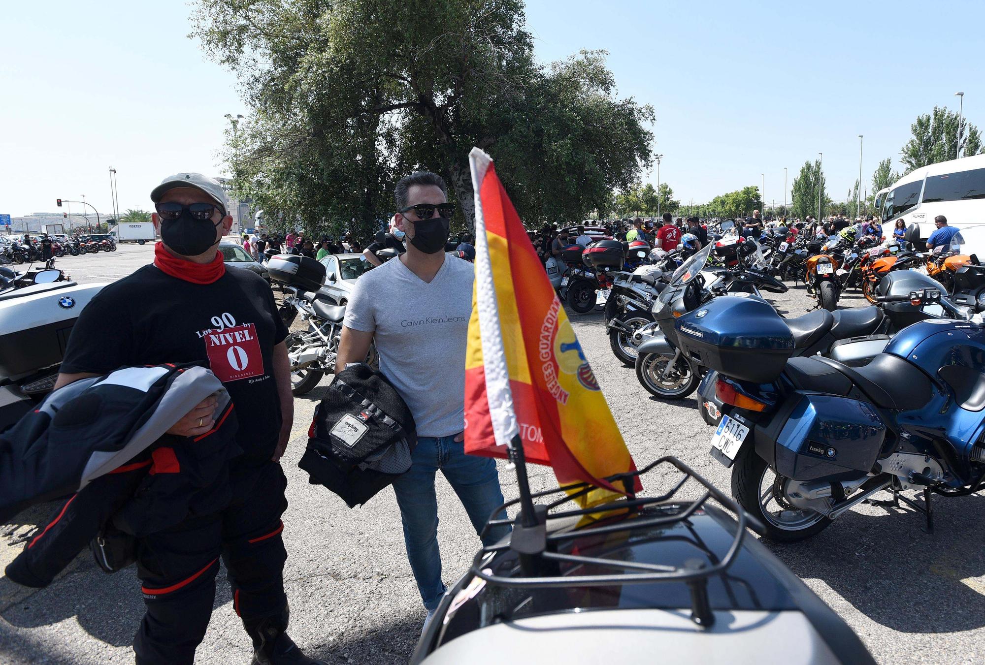 Concentración de motos para protestar por los peajes a las autovías