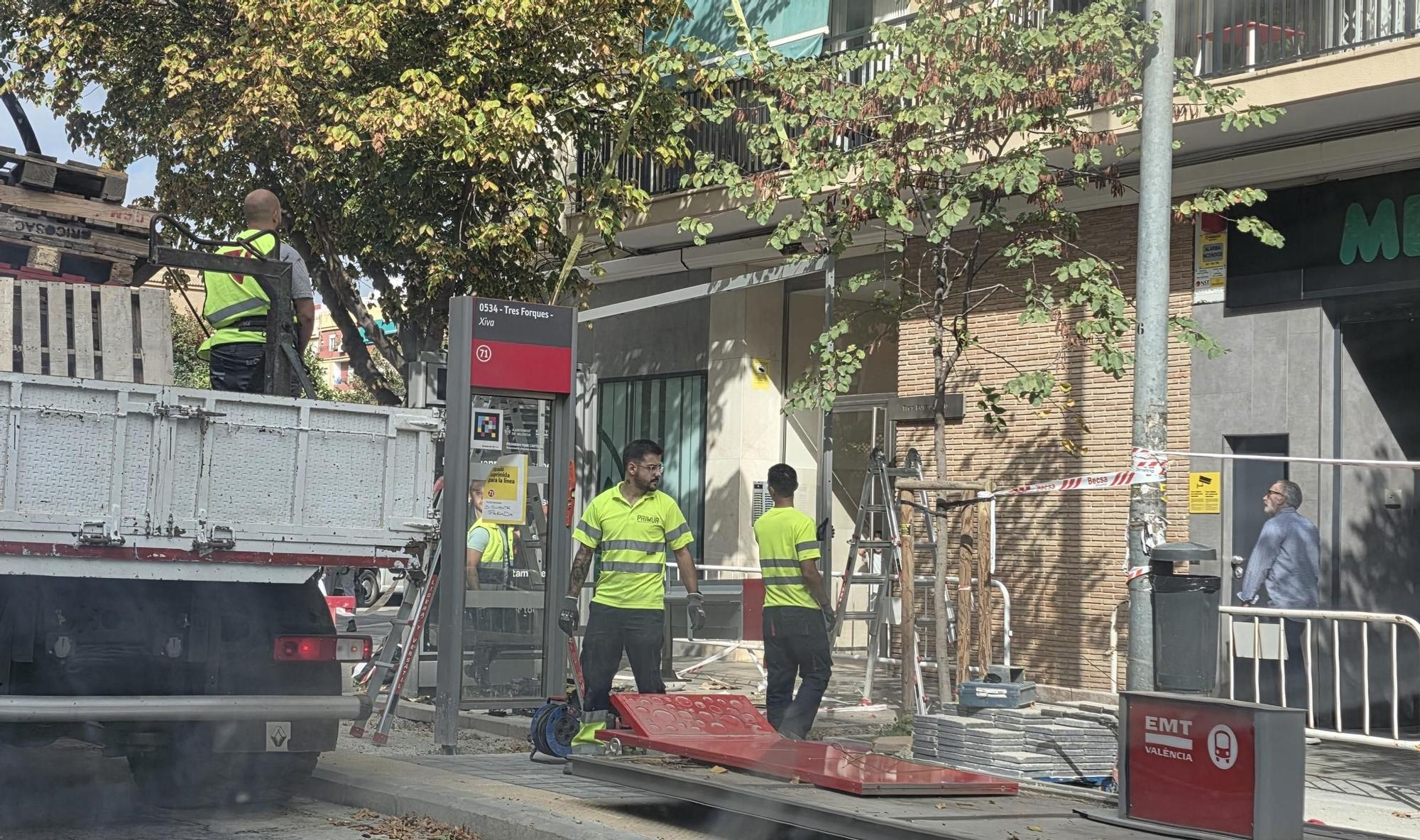 Obras masivas de carriles bici en Patraix y Jesús