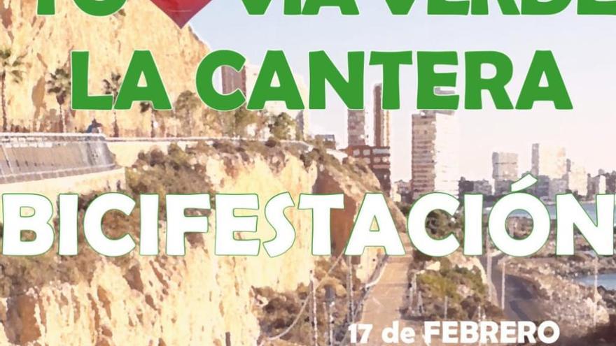 &quot;Bicifestación&quot; el domingo en Alicante para reclamar la Vía Verde para peatones y ciclistas