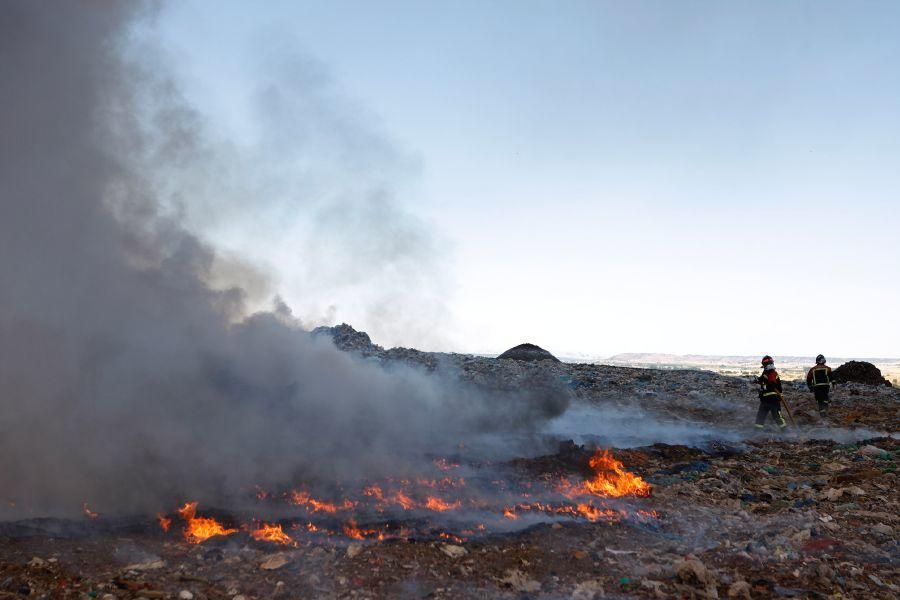 Incendio en el vertedero de Zamora