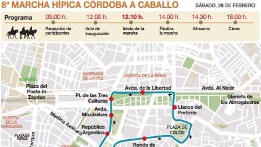 La marcha hípica sale por primera vez de Caballerizas