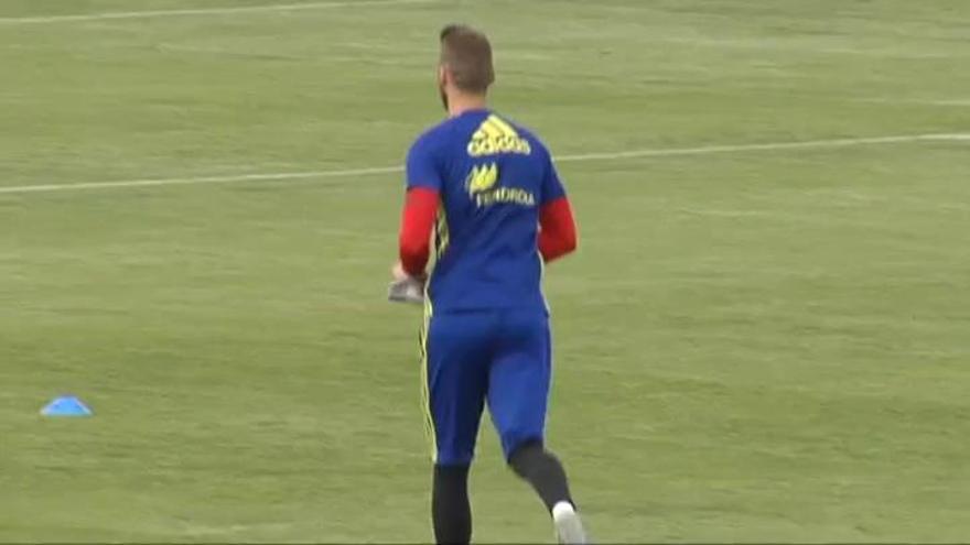 De Gea entrena con normalidad con España