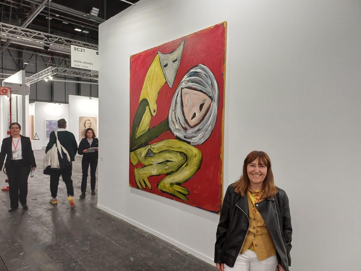 La artista viguesa Menchu Lamas muestra su obra en ARCO 2024.