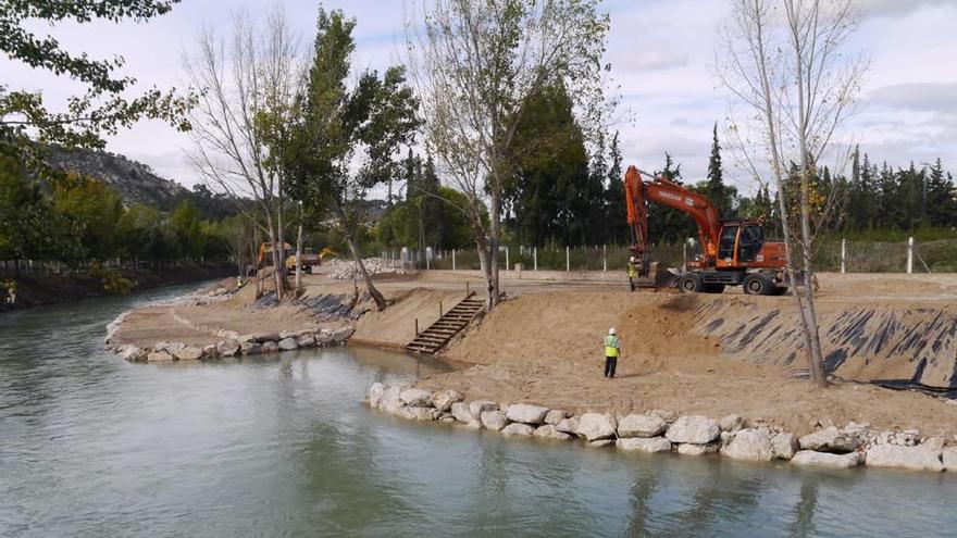 Las obras del paseo ribereño de Cieza, a buen ritmo