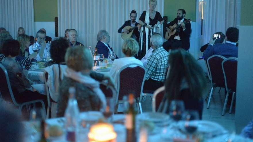 Un momento del recital de fado, ayer.