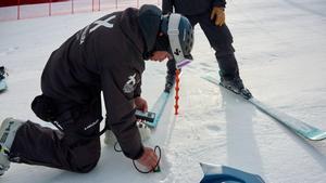 Snow test en la pista Avet para la Copa del Mundo.