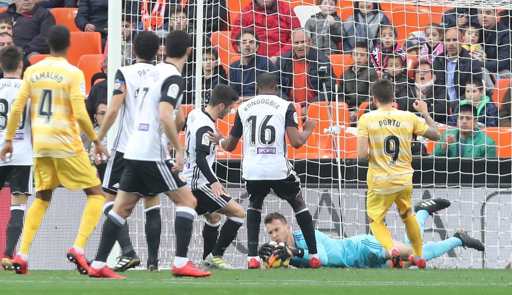 Valencia - Girona, en imágenes