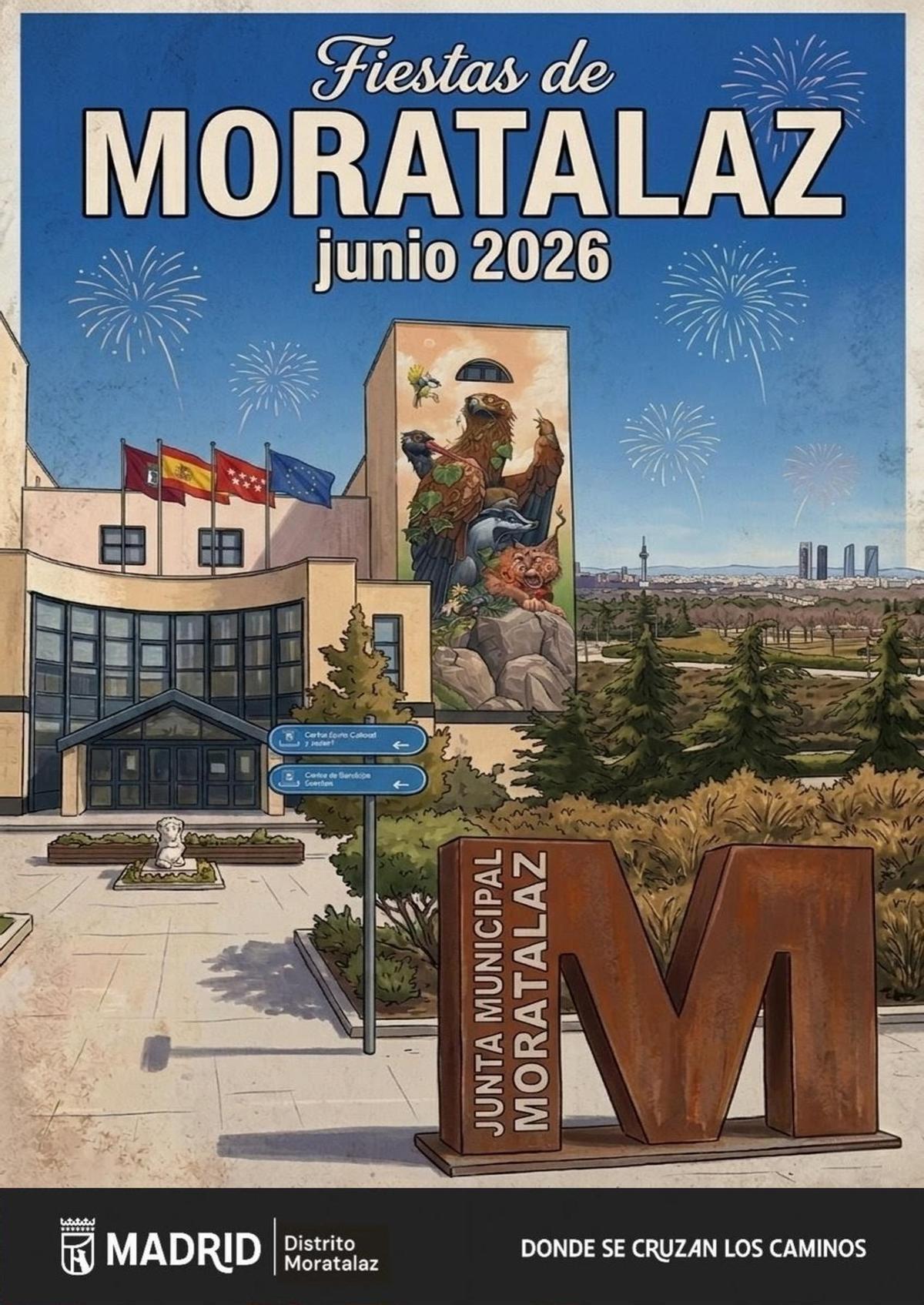 Cartel de las Fiestas de Moratalaz 2026.