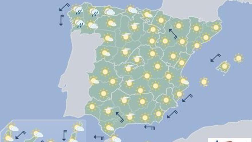 Nubes y posibilidad de lluvias al norte de Canarias