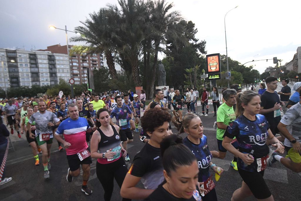 Carrera nocturna de Murcia, en imágenes