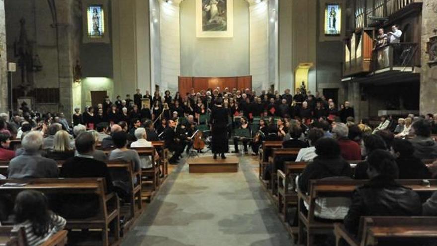 El Cor Transfronterer de Cerdanya en una actuació a Sant Domènec