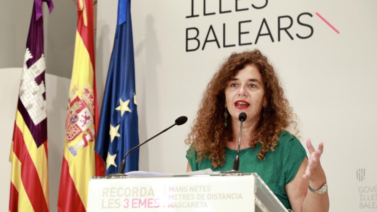 Pilar Costa bei der Pressekonferenz am Montag (7.9.).