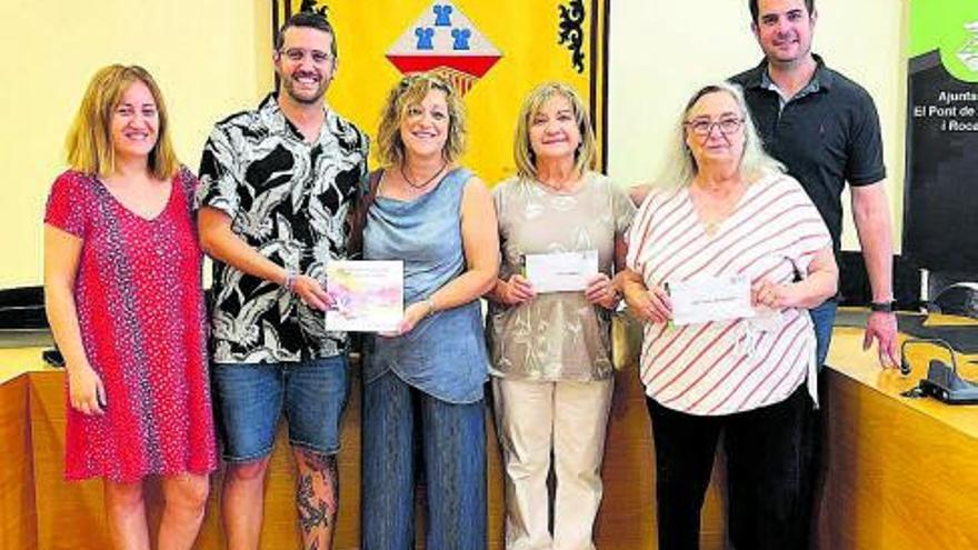 L’Associació Contra el Càncer rep una donació del Pont de Vilomara  i la il·lustradora Yolanda Urango | AJ. PONT DE VILOMARA I ROCAFORT