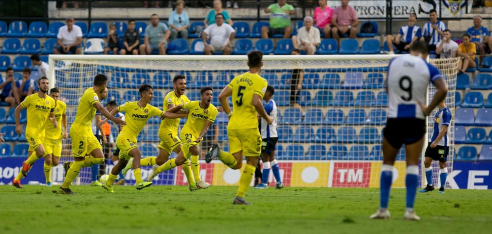 El Hércules genera dudas en su puesta de largo en el Rico Pérez al verse superado por el Villarreal B