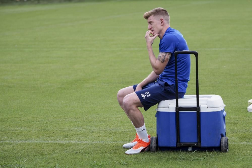 Entrenamiento del Oviedo en el Requexon