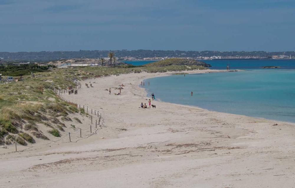 Playas vacías en Formentera.