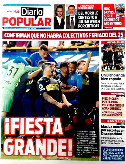 Portada POPULAR viernes 17 de mayo de 2019