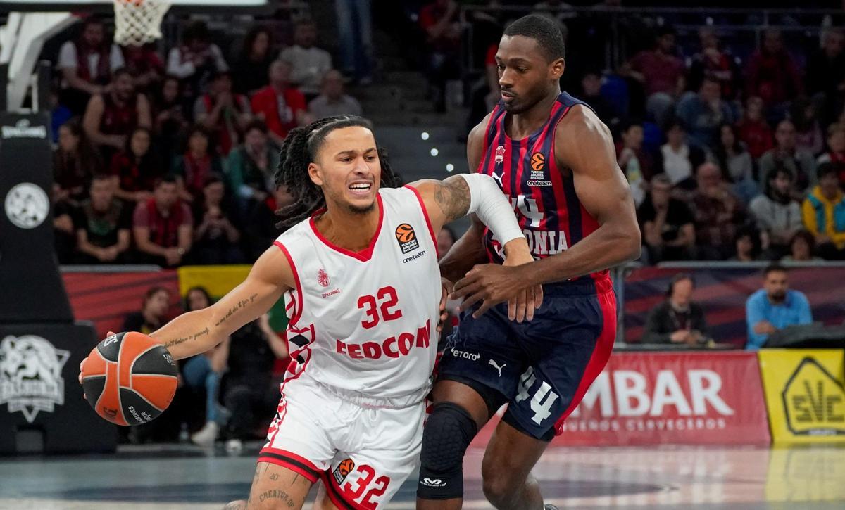 Strazel, en una acción de la primera mitad ante el Baskonia