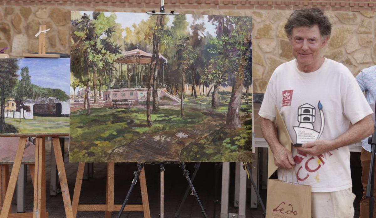 Ganador del Certamen de Pintura Rápida, Francisco Tomás Medina.  | E. P.