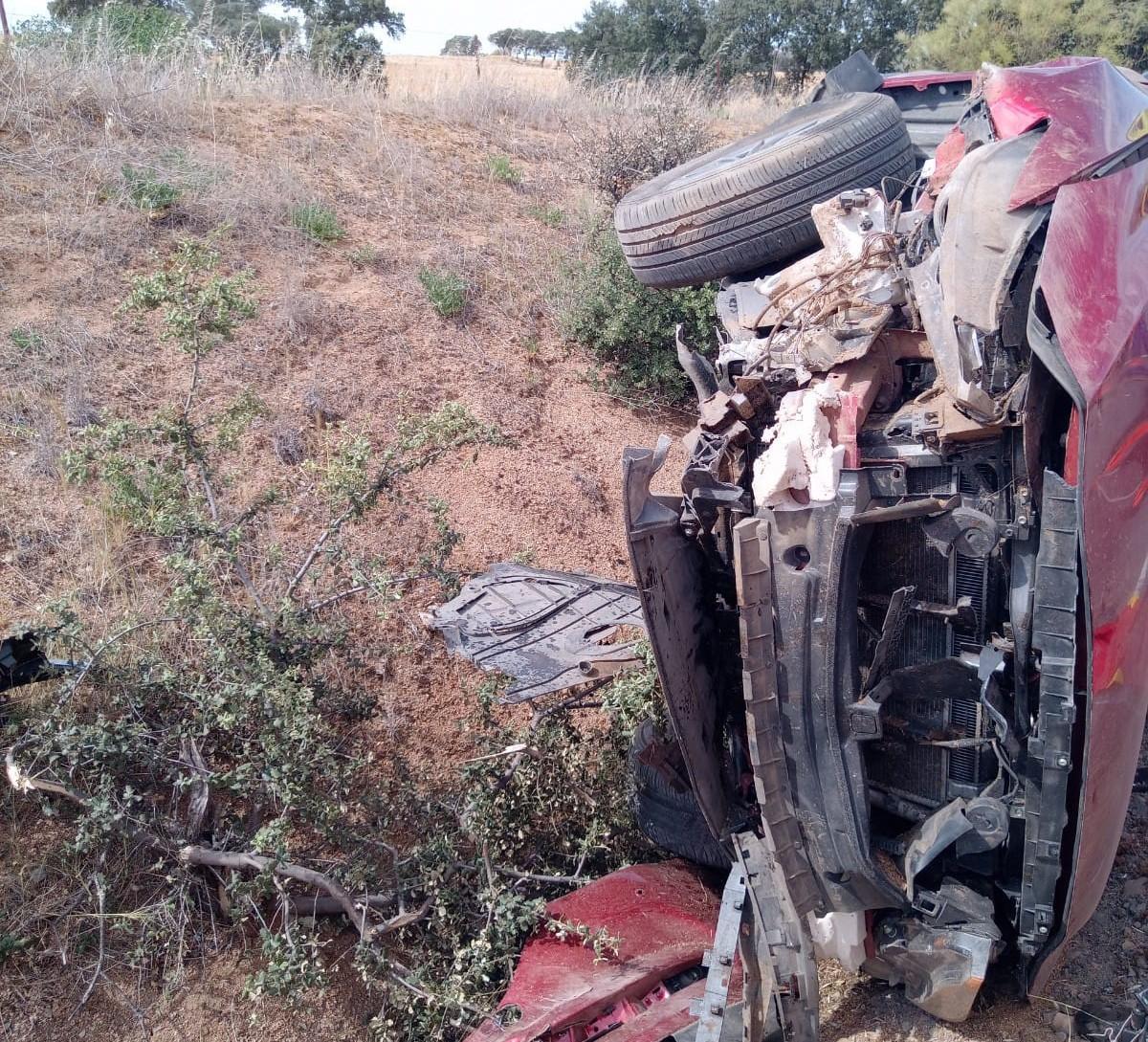 Estado en el que ha quedado el vehículo tras el accidente.