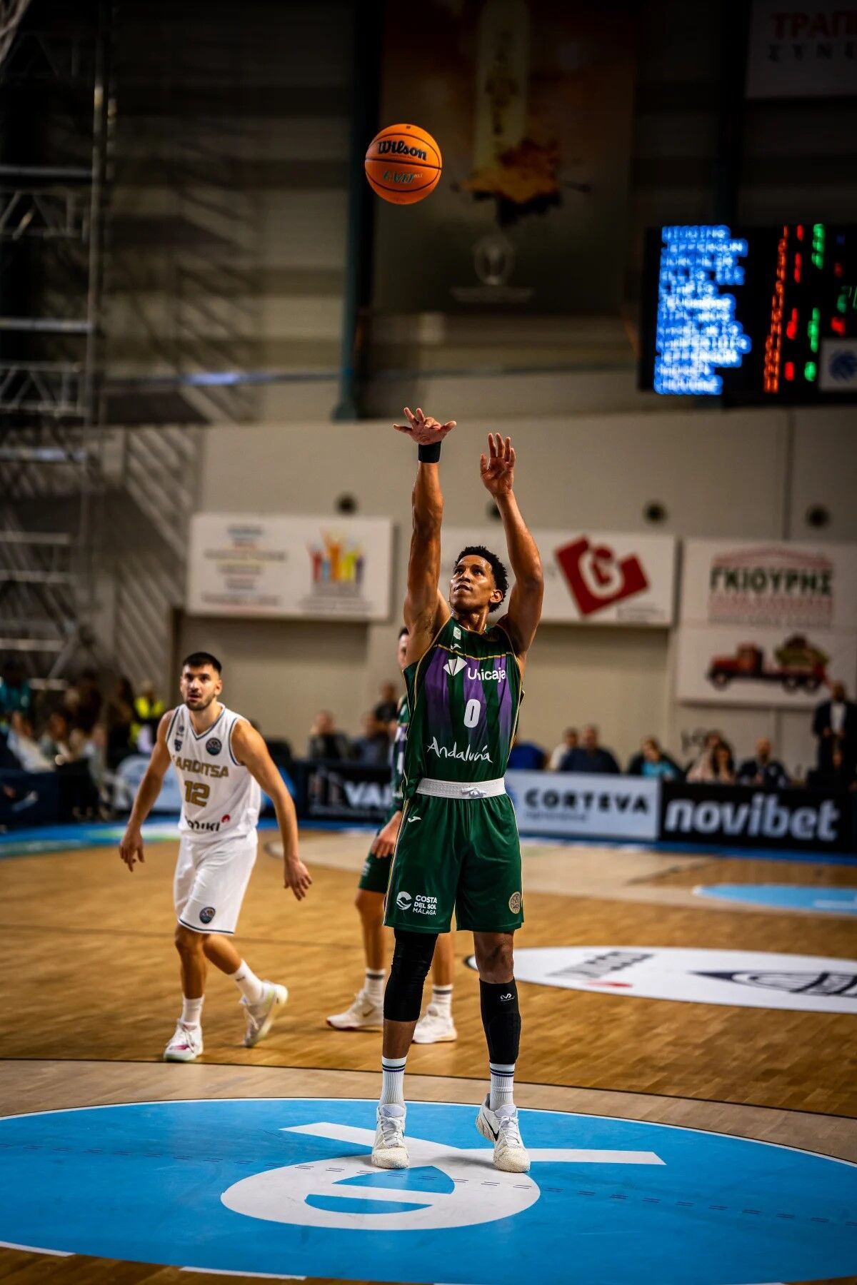 Encuentro disputado entre el Karditsa Laponiki y el Unicaja