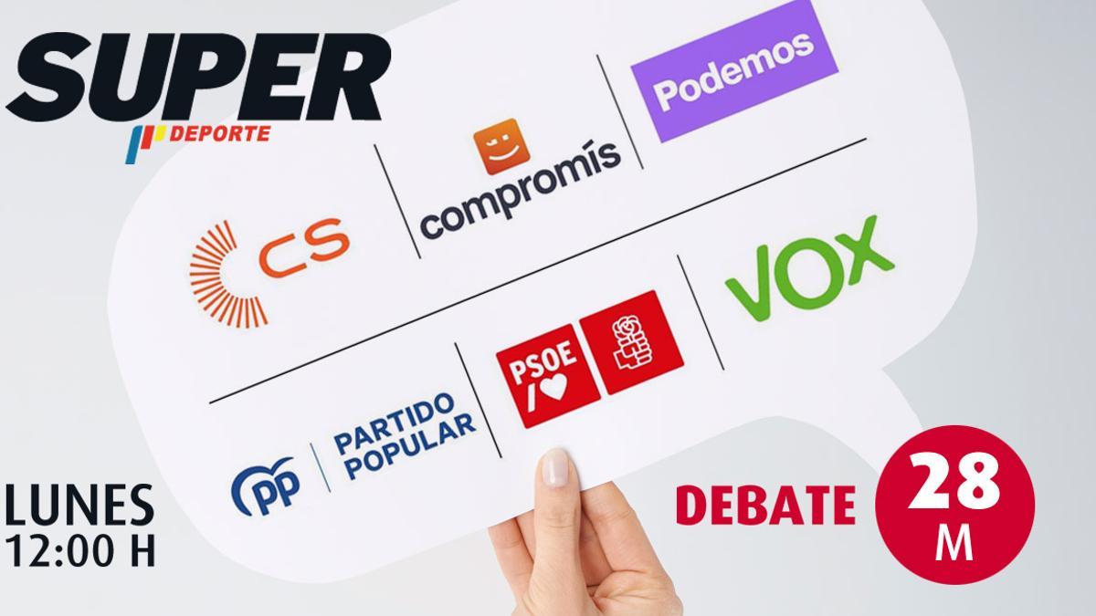 SUPER organiza este lunes un debate sobre deporte entre candidatos al Ayuntamiento de València