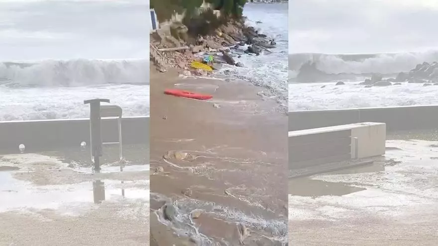 Así ha dejado el temporal la Albufereta