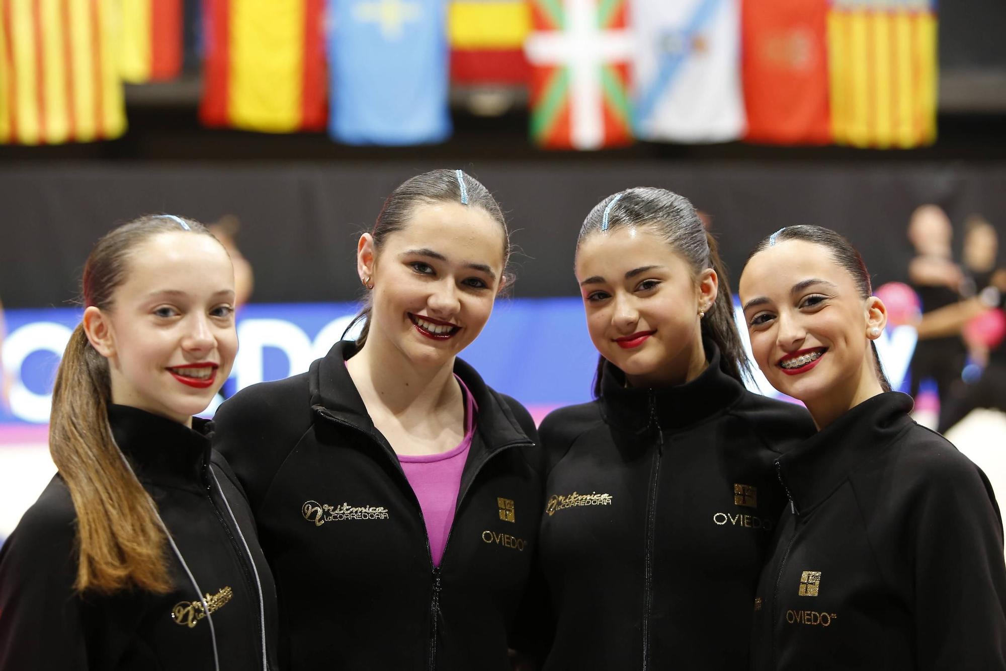 Estas son las gimnastas de La Corredoria 