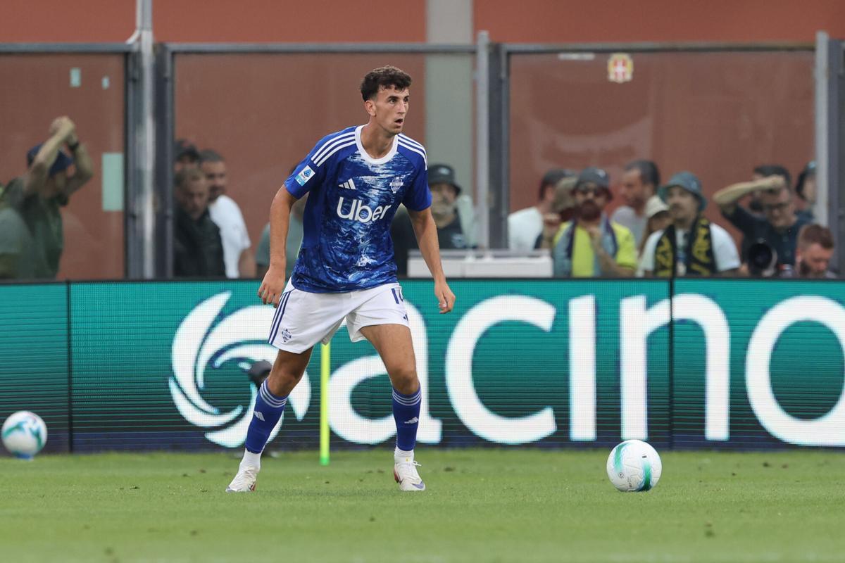 Jacobo Ramón, en un partido con el Como