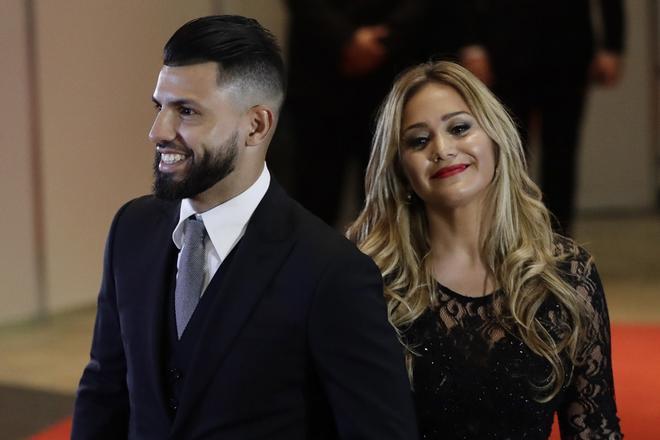 Karina Tejeda y Kun Agüero, en 2017