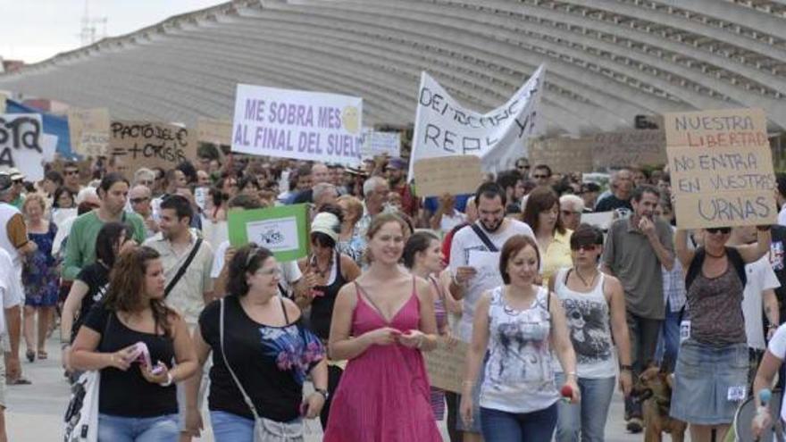 Protesta pacífica. Un ciclón de indignación en la provincia