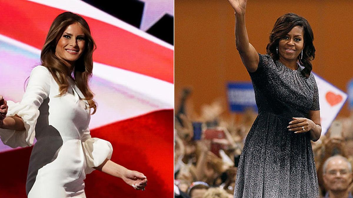 Melania Trump y Michelle Obama, duelo de estilo en la Casa Blanca