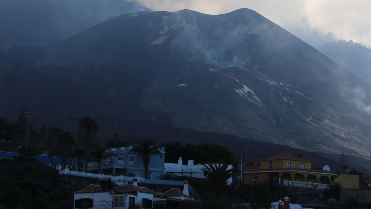 El volcán de La Palma este jueves