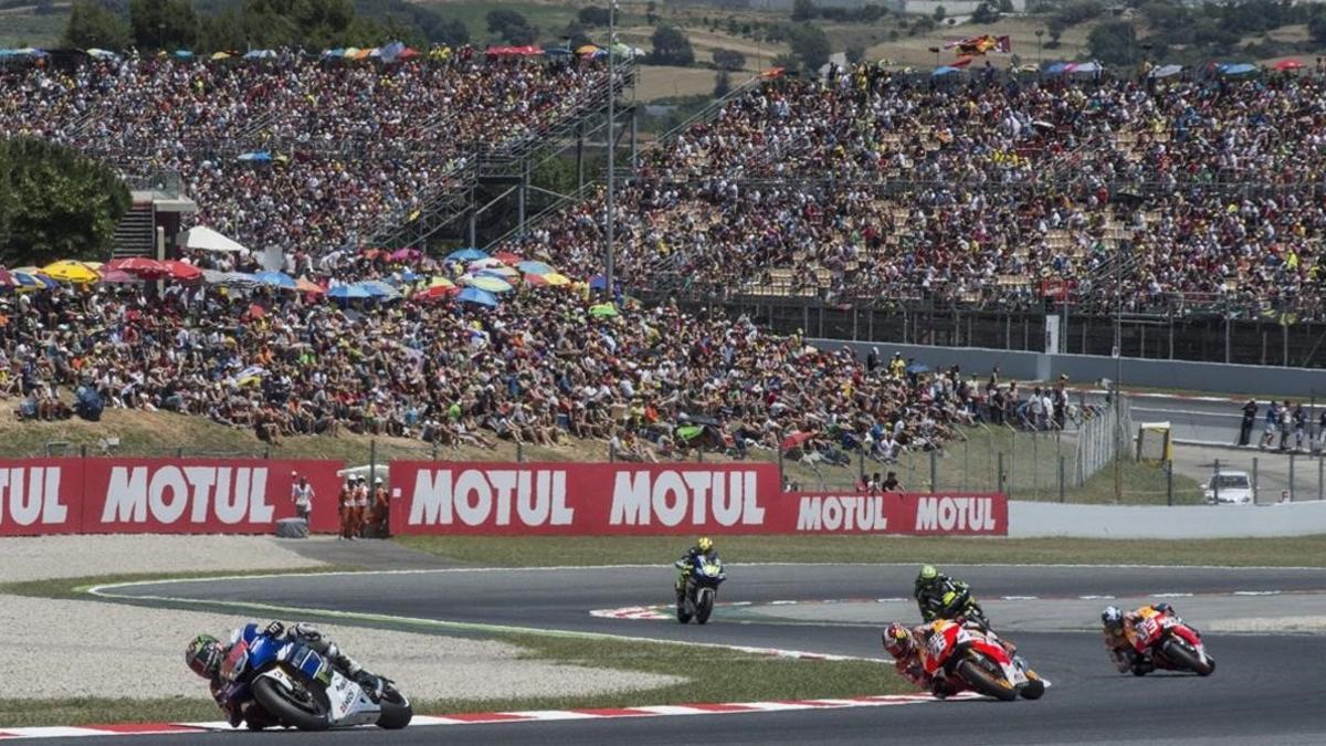 Salida del GP de Catalunya, en Montmeló, en junio del 2013.