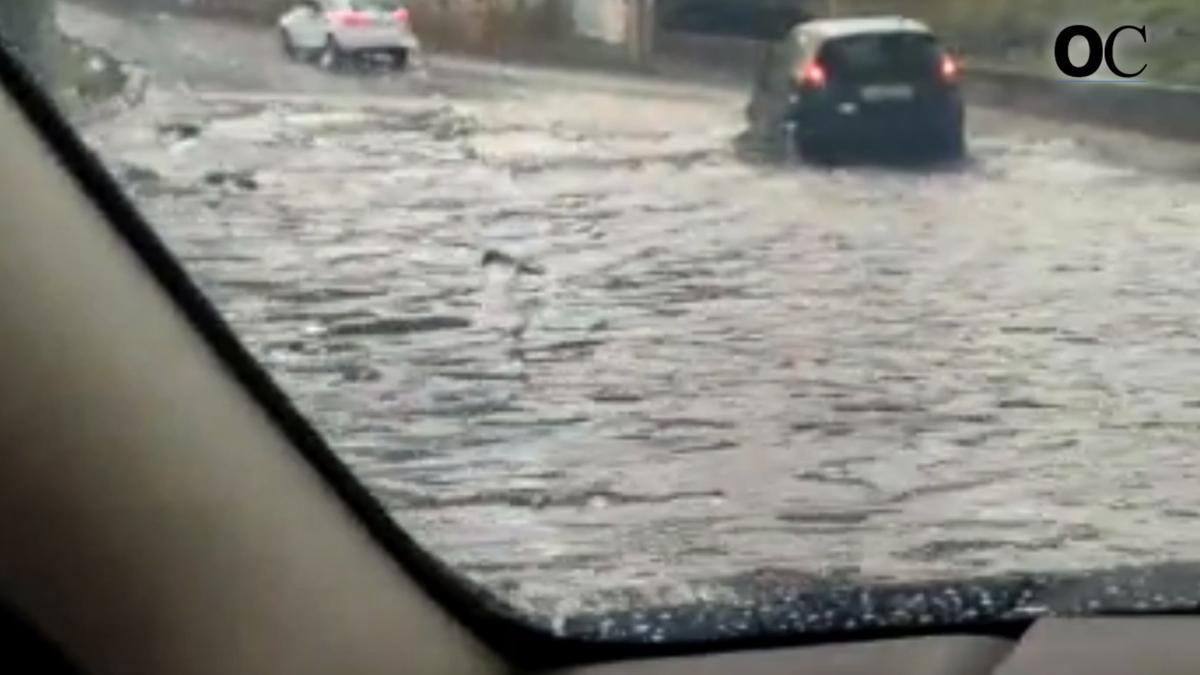 Tromba de agua en A Coruña