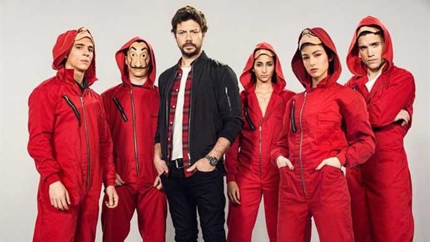 Elenco de &#039;La casa de papel&#039;.