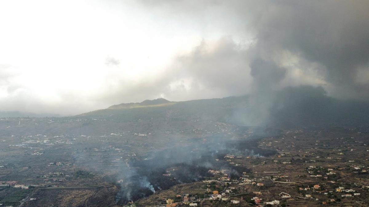Volcano eruption on the Island of La Palma