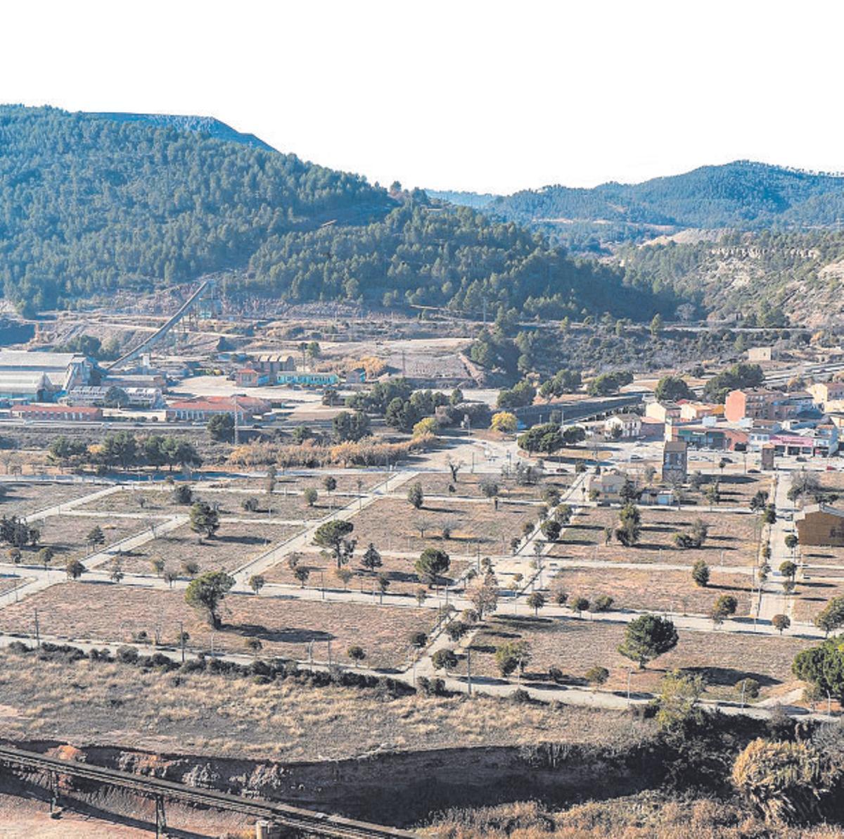 El barri de l’Estació de Sallent, on els edificis van ser enderrocats per problemes de subsidència