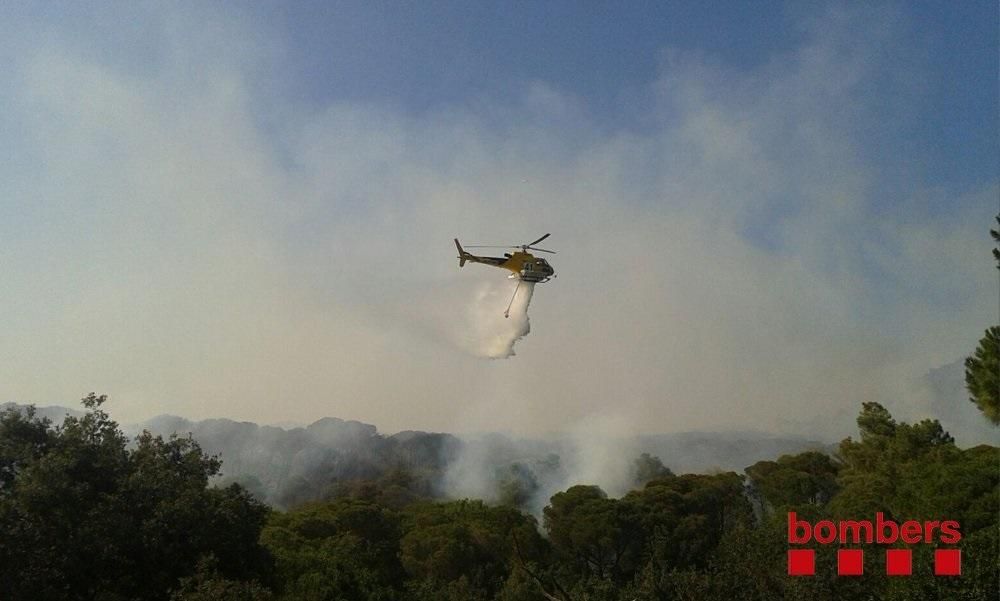 Incendi forestal a Blanes