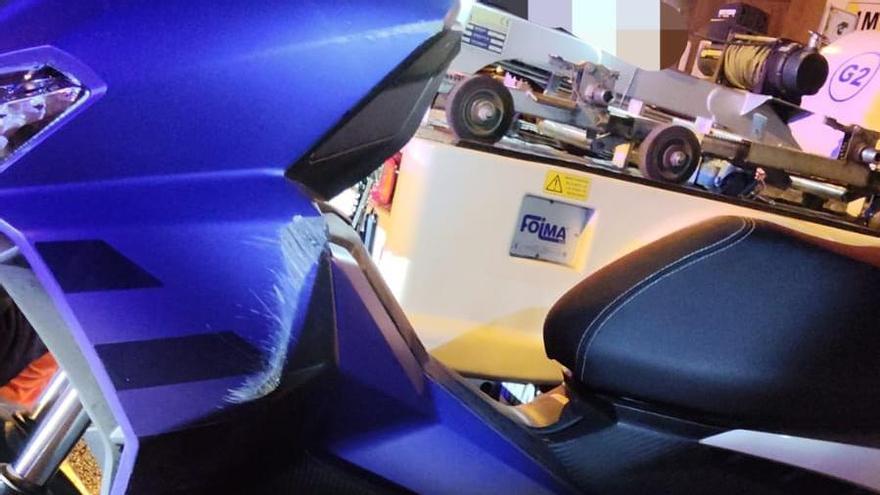 Moto incautada en Guanarteme