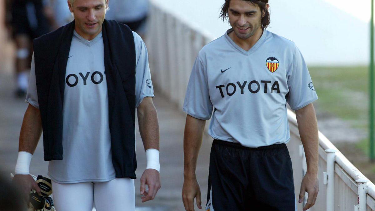 Cañizares y Ayala, en su época de futbolistas.