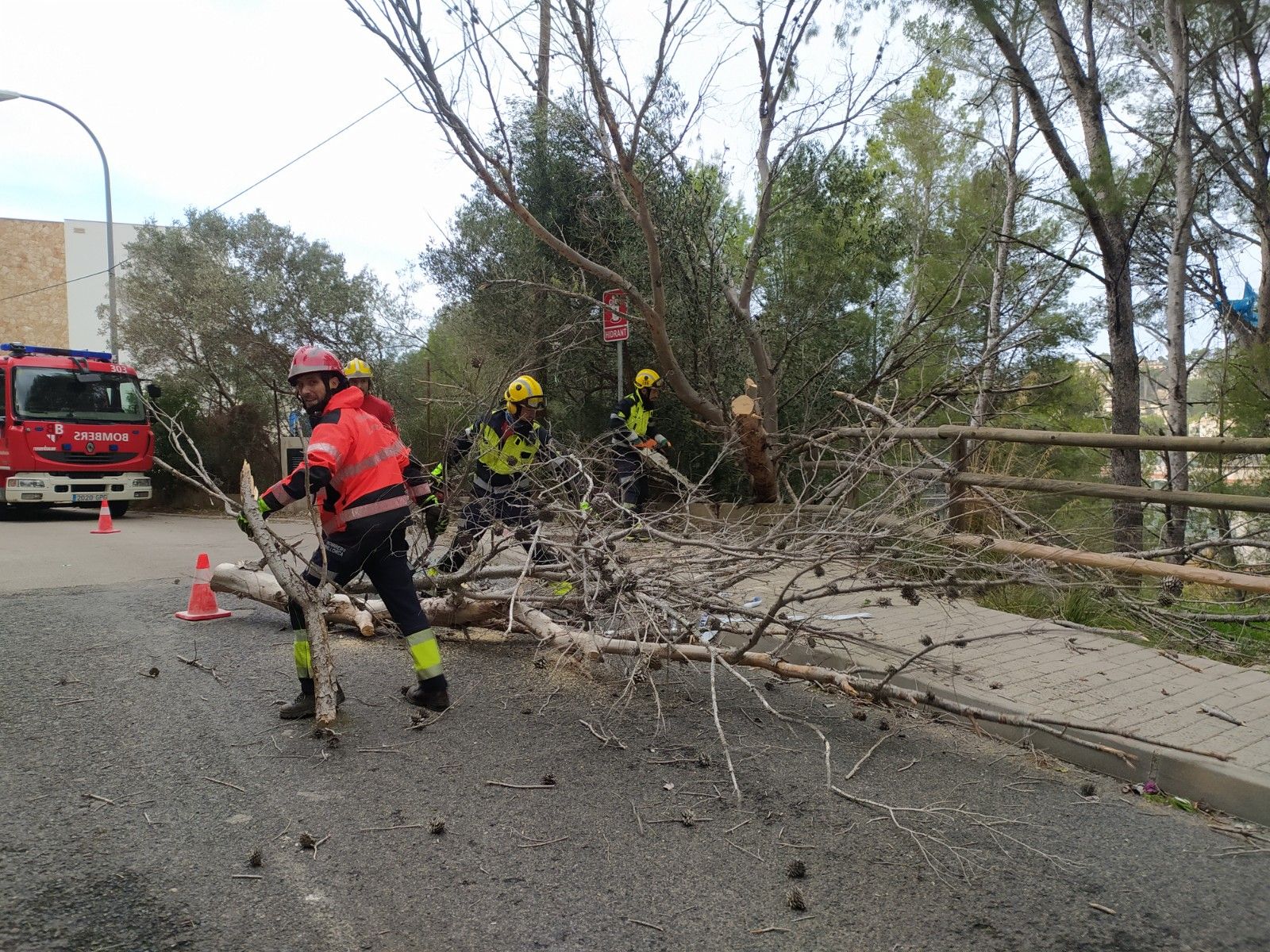 El temporal de viento provoca un centenar de incidentes en Baleares