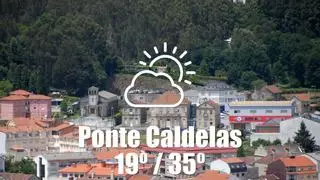 El tiempo en Ponte Caldelas: previsión meteorológica para hoy, lunes 17 de agosto