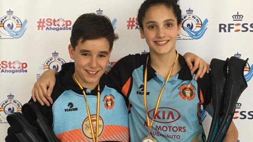 Sofía Prieto y Diego Córcoba, subcampeones de España