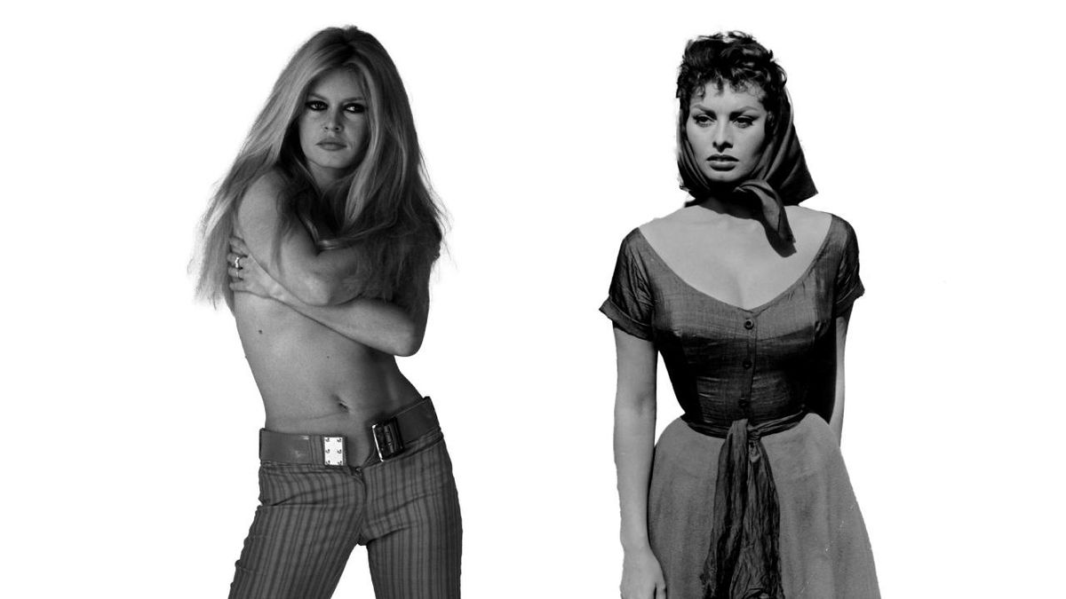 Brigitte Bardot y Sophia Loren