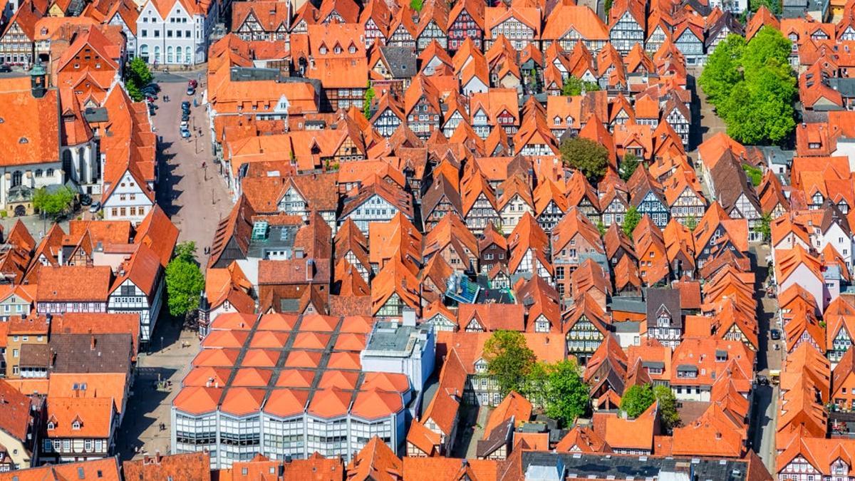 Casas con entramado de madera en Celle Alemania