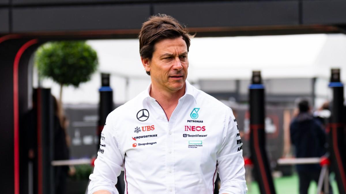 Toto Wolff, director de Mercedes, en el Circuit de Barcelona-Catalunya