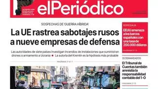 La portada de EL PERIÓDICO del 15 de octubre de 2026