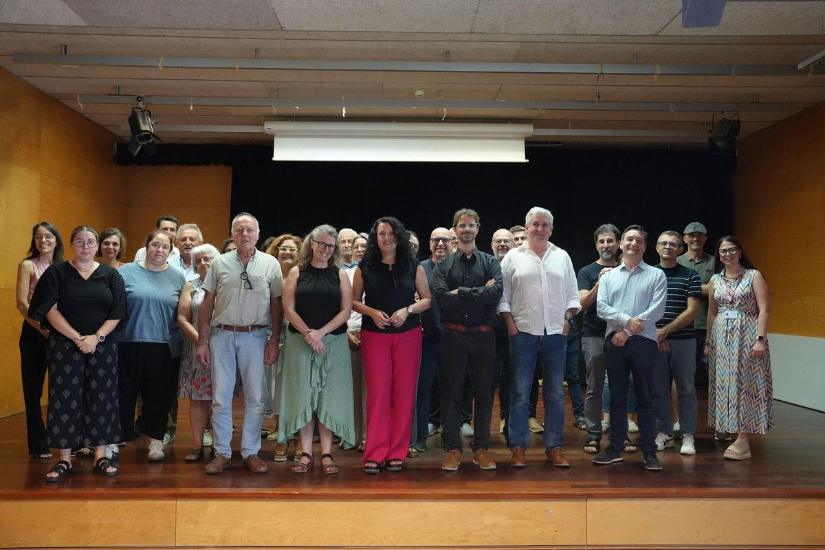Una imatge del grup que es va reunir aquest dimecres.